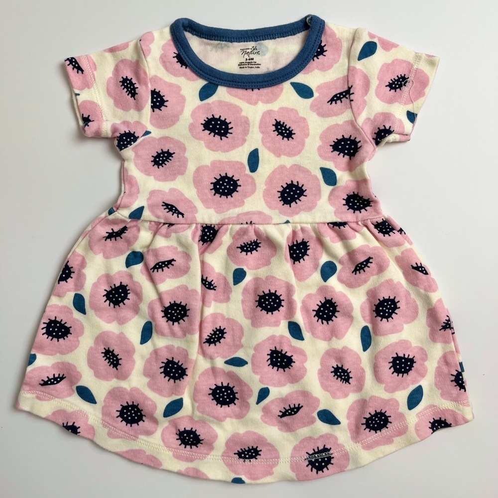 🩵 4/$20 Touched By Nature Floral Pink Kids Dress